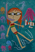 ‘I'm swimming’, Elizaveta Kolesnikova, 8 years old, (teacher O.V. Obukhova), Samar ‘I'm swimming’, Elizaveta Kolesnikova, 8 years old, (teacher O.V. Obukhova), Samar