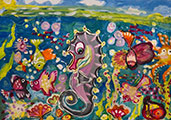 ‘Seahorse’, Radmila Kholodova, 8 years old, (teacher L.D. Novik), Kryvyi Rih ‘Seahorse’, Radmila Kholodova, 8 years old, (teacher L.D. Novik), Kryvyi Rih
