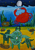 ‘Industrious crab’, Daryna Pohorila, 9 years old, (teacher S.I. Kyrnychna), Khmelnytskyi ‘Industrious crab’, Daryna Pohorila, 9 years old, (teacher S.I. Kyrnychna), Khmelnytskyi