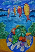 ‘Still life’, Anna Melnyk, 11 years old, (teacher O.O. Lysenko), Golovanivsk