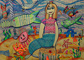 ‘Mermaid’, Sofiya Korol, 10 years old, (teacher K. Yurchuk), Volodymyr