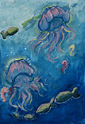 ‘Jellyfishes’, Sofiya Krysovata, 11 years old, (teacher O.R. Zilinko), Ternopil ‘Jellyfishes’, Sofiya Krysovata, 11 years old, (teacher O.R. Zilinko), Ternopil