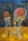 ‘Jellyfishes’, Yevheniya Balabai, 11 years old, (teacher O.O. Kotenko), Vysokyy ‘Jellyfishes’, Yevheniya Balabai, 11 years old, (teacher O.O. Kotenko), Vysokyy