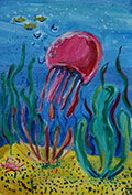 ‘Lonely jellyfish’, Sofiya Tarasova, 11 years old, (teacher N. Kuzminska), Netishyn ‘Lonely jellyfish’, Sofiya Tarasova, 11 years old, (teacher N. Kuzminska), Netishyn