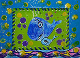 ‘Miracle fish’, Valeriya Matskovych, 6 years old, (teacher L.O. Kamianska), Kryvyi Rih