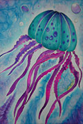 ‘Jellyfish’, Sofiya Zbarska, 12 years old, (teacher V.M. Kyrylova), Kryvyi Rih