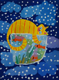 . ‘Daydreamer’, Andrii Melnychenko, 9 years old, (teacher R.B. Resnianska), Blahovishchenske