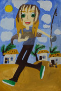 ‘I caught a big fish!’, Yelyzaveta Kolesnikova, 9 years old, (teacher O.V. Obukhova), Samar