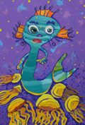‘Surrounded by jellyfish…’, Marta Yanus, 8 years old, (teacher L.R. Kurylych), Volodymyr