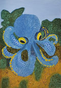 ‘Guardian of sea secrets’, Anastasiia Repa, 8 years old, (teacher O.S. Pashkovska), Buyalyk