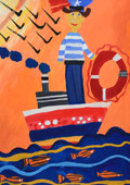 ‘Fair winds’, Andrii Melnychenko, 9 years old, (teacher R.B. Resnianska), Blahovishchenske