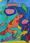 ‘Strange wonders’, Marta Hnenna, 8 years old, (teacher N.O. Faryniuk), Khmelnytskyi