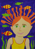 ‘I am swimming’, Stefaniia Rudenko, 9 years old, (teacher O.V. Obukhova), Samar