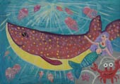 ‘Shining world’, Anastasiia Neskoromna, 9 years old, (teacher O.S. Bondarenko), Vilniansk