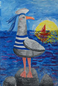 ‘Sunny pier’, Solomiia Petrakivska, 8 years old, (teacher M.I. Bas), Gorodok
