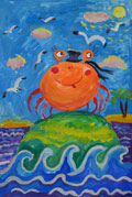 ‘The traveling crab’, Andrii Tkachuk, 8 years old, (teacher O.O. Lysenko), Golovanivsk