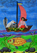 ‘Heading for adventure’, Mariana Humeniuk, 7 years old, (teacher O.Ye. Marchuk), Gorodok