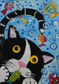 ‘Underwater detective’, Kseniia Kozoriz, 4 years old, (teacher O.O. Lysenko), Golovanivsk