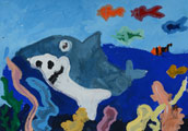 ‘Shark’, Mark Shershen, 6 years old, (teacher O.O. Tkachuk), Ustyluh
