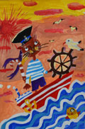 ‘Captain Mrungel’, Arina Kryvonosova, 7 years old, (teacher O.O. Lysenko), Golovanivsk