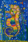 ‘Rainbow horse’, Yehor Vovchenko, 7 years old, (teacher O.O. Lysenko), Golovanivsk