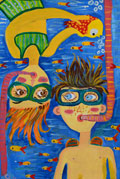 ‘Fun dive’, Anastasiia Rasniuk, 11 years old, (teacher O.O. Lysenko), Golovanivsk