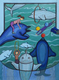 ‘At the oceanarium’, Daria Zdebska, 12 years old, (teacher L. Kurylych), Volodymyr