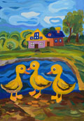 ‘Ducklings’, Maksym Maryn, 10 years old, (teacher N.V. Kolesnikova), Pidvolochysk