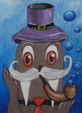 ‘Sea Dracula’, Kateryna Kostur, 10 years old, (teacher A.I. Voloshyna), Gorodok