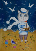 ‘Call of the sea’, Kristina Kurbanova, 10 years old, (teacher R.B. Resnianska), Blahovishchenske