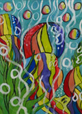 ‘Jellyfish’, Lina Tatchuk, 12 years old, (teacher R.B. Resnianska), Blahovishchenske