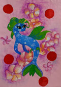 ‘Flower queen of the underwater kingdom’, Olena Gotsak, 10 years old, (teacher N.Y. Bagola), Gorodok