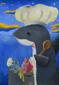 ‘Fish soup’, Mariia Kolytsiak, 11 years old, (teacher A.M. Peliukh), Gorodok