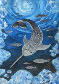 ‘Legends of the cold sea’, Viktoriia Myroshnichenko, 13 years old, (teacher O.S. Korotina), Gostomel