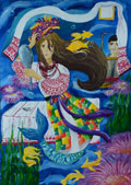 ‘Mermaid from Dykanka’, Daria Bohachova, 15 years old, (teacher O.I. Okhapkin), Oleksandriia