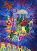 ‘Underwater fairy tale’, Sofiia Kolochun, 13 years old, (teacher V.I. Tarasenko), Kyiv