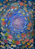 ‘Together towards the light’, Anna Chumak, 13 years old, (teacher S. Poberezhna), Storozhynets