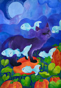 ‘Moonlight guard of the underwater realm’, Nikol Prokopovych, 13 years old, (teacher N.Y. Bagola), Gorodok
