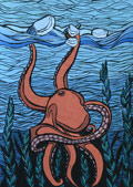‘Wrath of the ocean’, Alisa Pasichnyk, 14 years old, (teacher A.M. Peliukh), Gorodok
