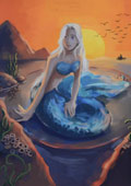‘Waiting mermaid’, Polina Kirnosova, 15 years old, (teacher S.S. Turkinevych), Oleksandriia