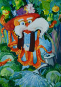 ‘Whiskers the gardener’, Vladyslava Skonkina, 14 years old, (teacher O.I. Okhapkin), Oleksandriia