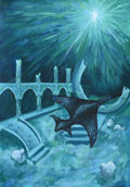‘Walk through a sunken city’, Viktoriia Vatskel, 15 years old, (teacher L. Pasichnyk), Kyiv