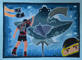 ‘Secrets of the ocean depths’, Anna Shelest, 13 years old, (teacher L.R. Kurylych), Ustyluh