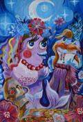 ‘What a moonlit night…’, Vladyslava Rybalko, 13 years old, (teacher O.I. Okhapkin), Oleksandriia