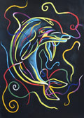 ‘Neon splash’, Anastasiia Omelchuk, 13 years old, (teacher N.Y. Bagola), Gorodok