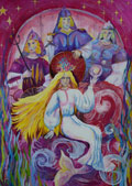 ‘Three brothers and their sister Lybid’, Anastasiia Stovba, 15 years old, (teacher O.I. Okhapkin), Oleksandriia
