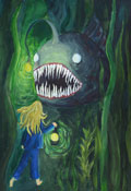 ‘Abyss of darkness’, Uliana Vechirko, 14 years old, (teacher S.S. Turkinevych), Oleksandriia
