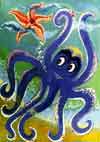 'Cheerful little octopus', Doumanovskiy Sasha, 8 years