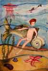 'The boy and a fish', Titova Ira, 11 years